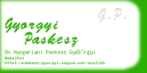 gyorgyi paskesz business card